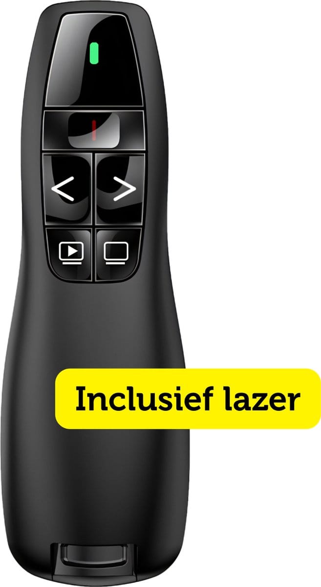 Garpex® Draadloze Presenter - Presentatie klikker - Wireless Presenter - Powerpoint afstandsbediening - Laser Pointer - Draadloos