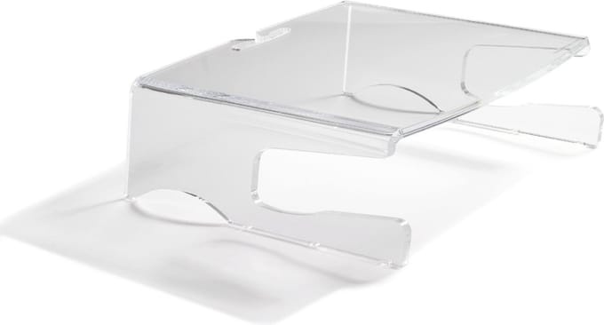 BakkerElkhuizen Q-riser 100 Transparant monitor standaard
