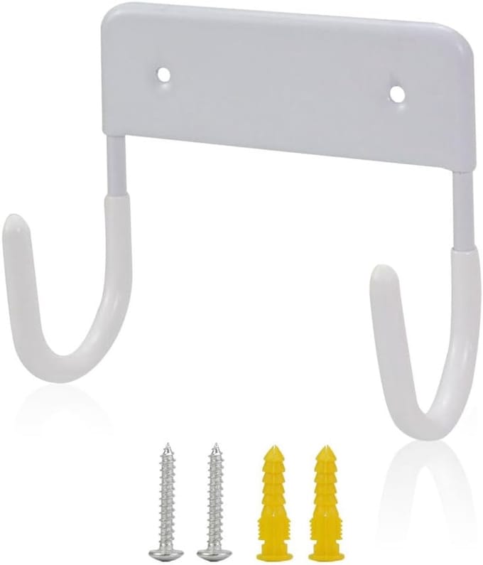 Strijkplankhanger - Wandmontage Houder - Strijkplank Opbergen - Duurzaam IJzer - 12 cm - Wit
