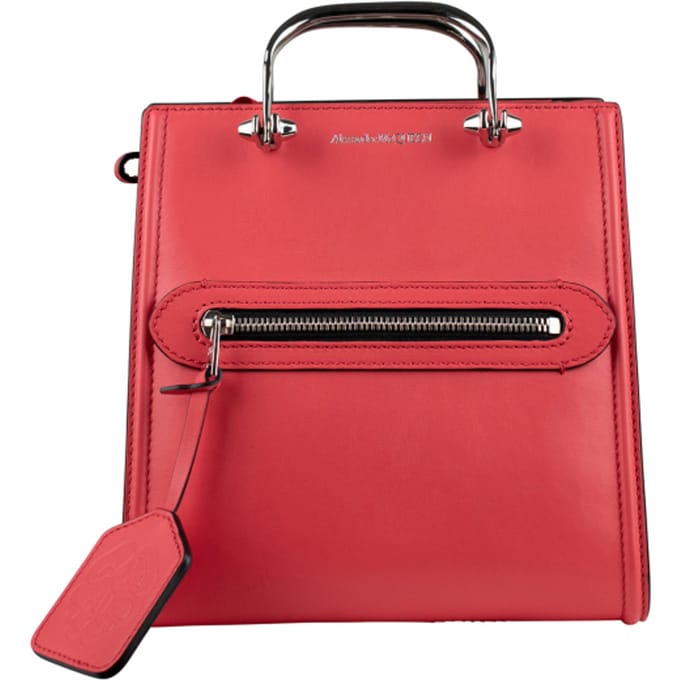 Alexander McQueen The Short Story handtas rood