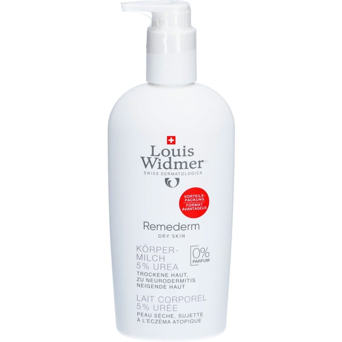 Louis Widmer Remederm Lichaamsmelk 5% Ureum Zonder Parfum 400 Lotion