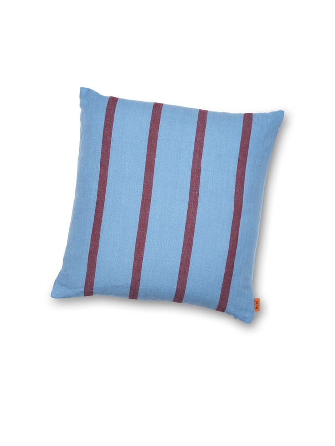 Ferm Living Grand Kussen - faded blue/burgundy