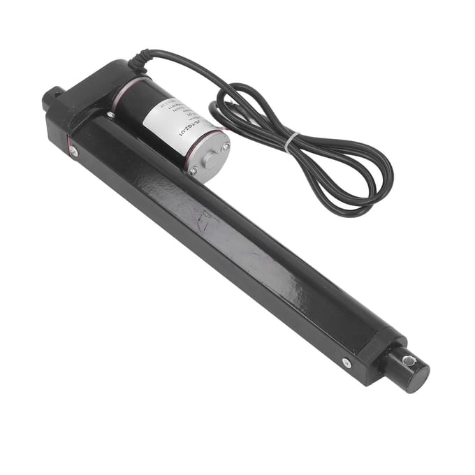 Lineaire Elektrische Actuator 1000N 200mm Slag IP65 Zwart Lineaire Actuator met Eindschakelaar 24V Lineair