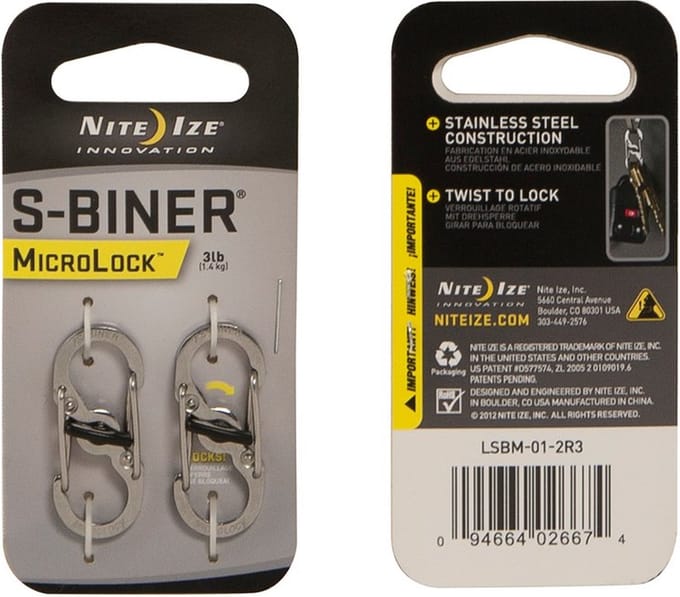 Nite Ize - SBiner - Microlock -  Stainless Carabiner