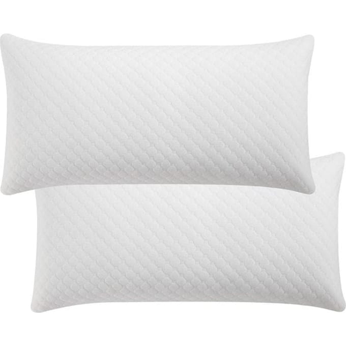 Juskys 2 Stuks Hoofdkussen / Slaapkussen / Kussen - 40 x 80 cm - Memory Foam