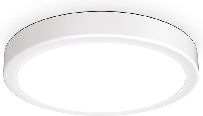 B.K.Licht - Plafondlamp - wit - Ø28cm - metalen frame - LED plafonniére - 4.000K - neutral wit licht - 2.000Lm - 18W