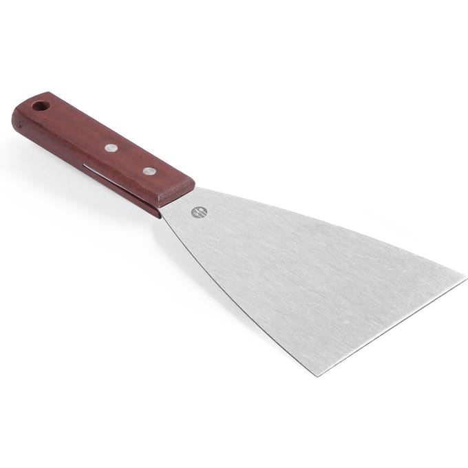 HENDI Plaatmes – Donker houten handvat – Roestvast staal – 251x100 mm