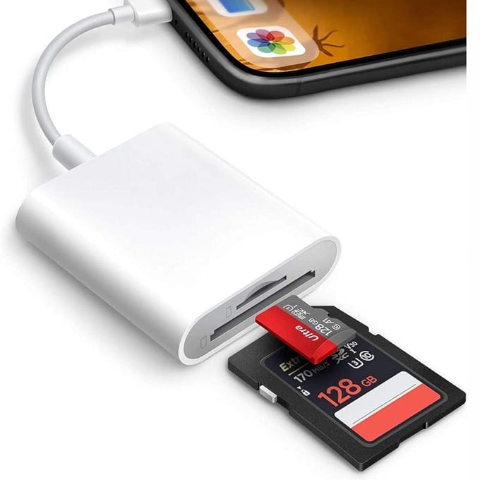 RUX® Sd Kaart Lezer - SD-kaart - SD-kaartlezer USB-C - Wit - ‎15cm x 10cm x 2cm