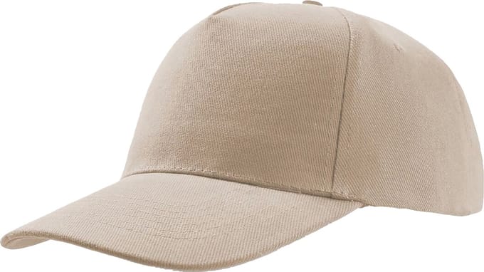 Atlantis Liberty Five Heavy Brush Cotton 5 Panel Cap (Khaki)