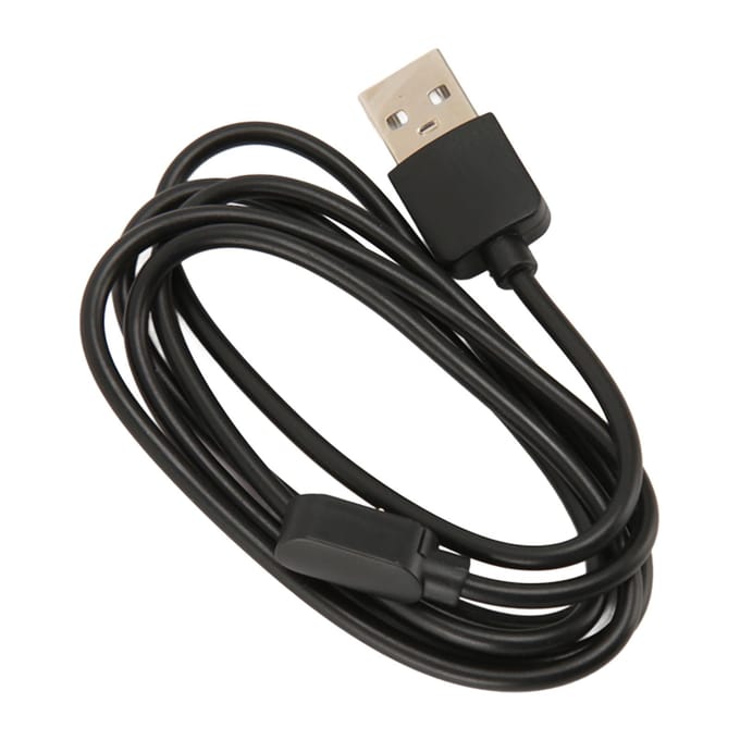 Câble de charge USB pour montre connectée Transmission stable pour Letscom ID205G ID205S ID206 ID205U ID216 black