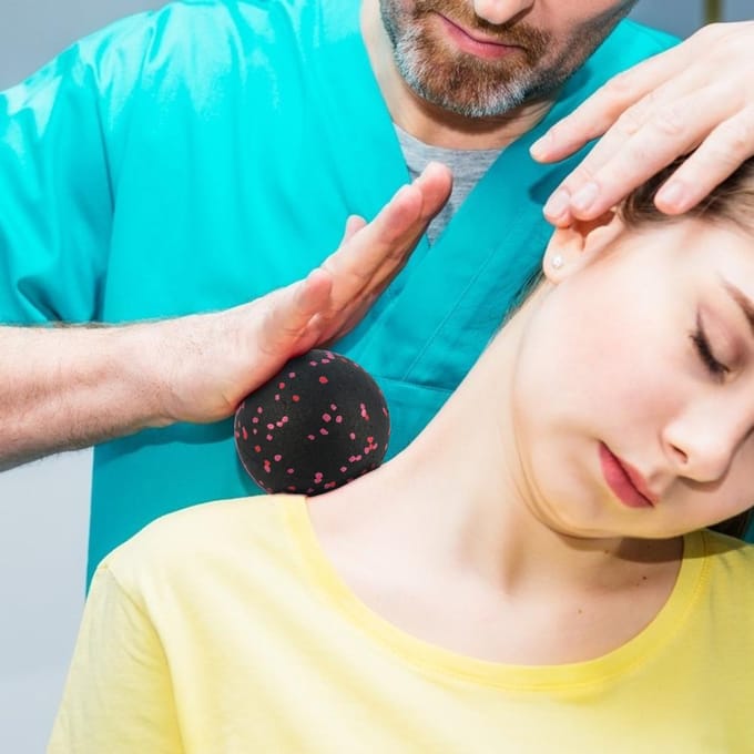 Lacrosse Massagebal Lichaam Fasciale Verlichting Yoga Uitrusting rood