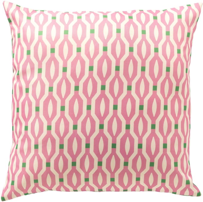 Textino - ROCKET - buitenkussen 45x45 cm - waterafstotend en UV-bestendig - Fuchsia Pink - roze