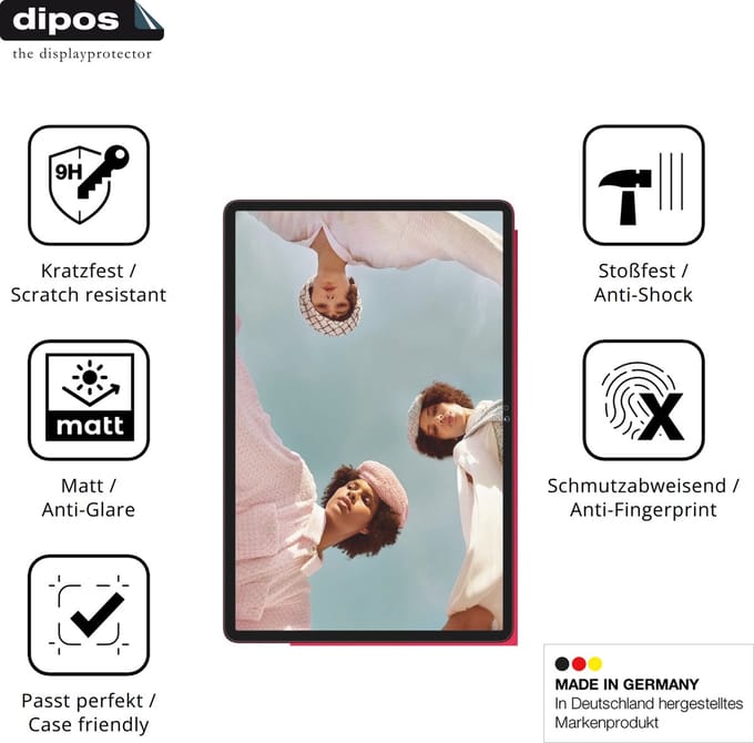dipos – 2x Matte Pantserfolie geschikt voor UJJ U7 11 Zoll | 9H Screenprotector