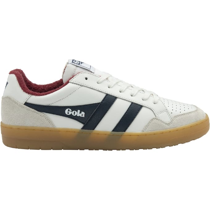 Gola Eagle '86 - Herensneaker - Wit-Zwart-Diep-Rood-Gum
