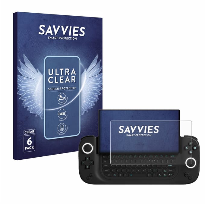 Savvies - Screenprotector voor Antec Core HS - Folie Beschermfolie transparant 6 Stuks
