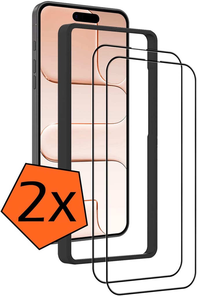 Screenprotector - 2 Stuks - Geschikt voor Apple iPhone Air - Met Installatie Frame - Gehard Glas - Beschermglas - Tempered Glass - Screen Protector