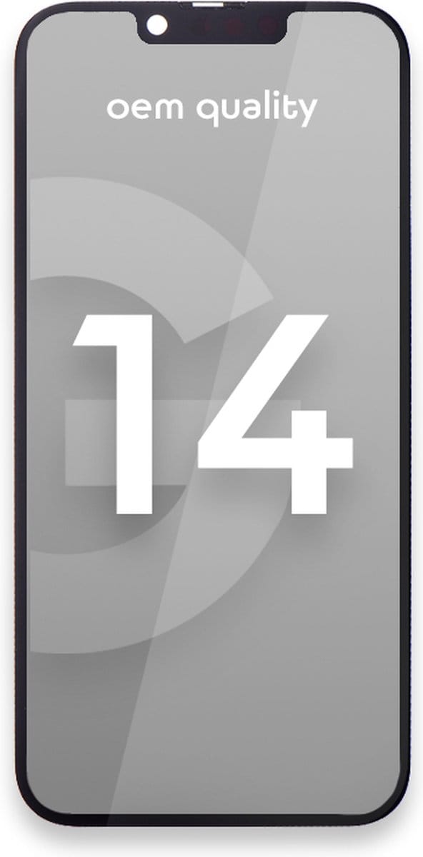 Geschikt Voor Apple iPhone 14 Display + Touchscreen - OEM Quality - Black - Scherm - Beeldscherm - Touch screen
