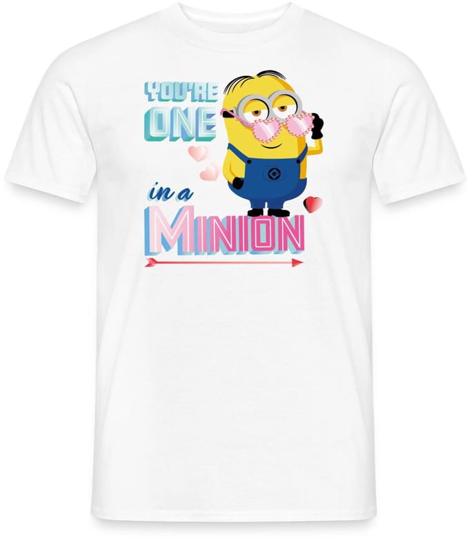 Minions Dave Youre One In A Minion Grappig Ontwerp T-Shirt Heren