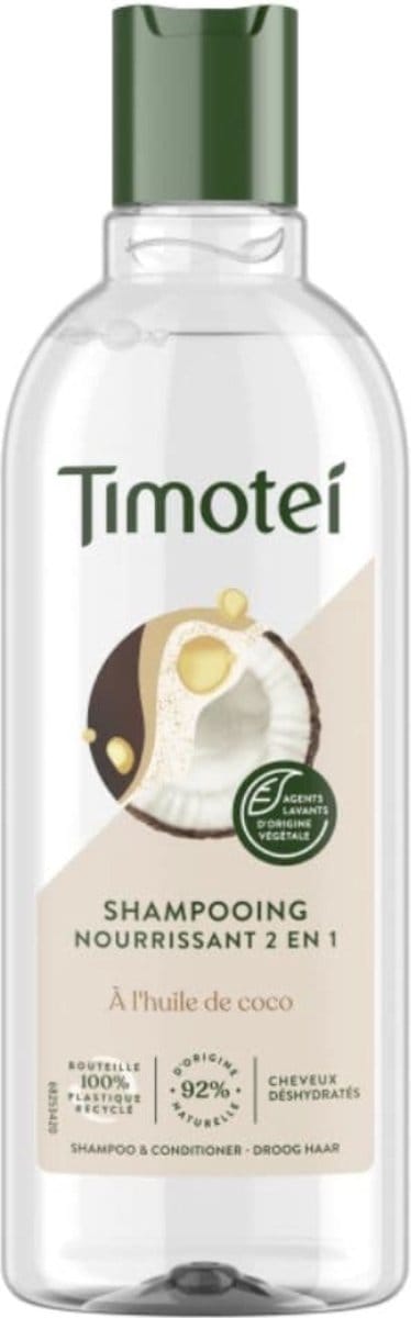1 x Timotei - Shampoo - Nourrissant - 2in1 - 300ml - Shampoo Haar Verzorging - Haar Reinigen - Haar Verzorgen - Voedend Shampoo - 2 In 1 Shampoo