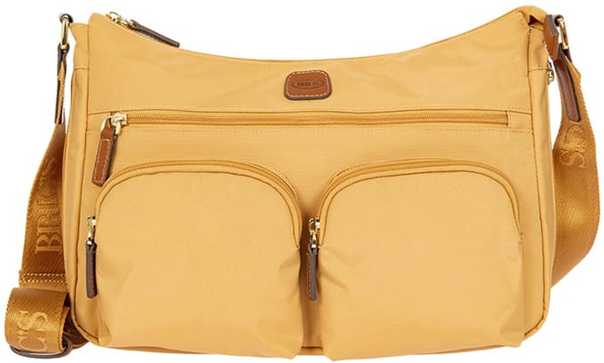 Brics XCollection Medium Schoudertas Dames - Polyamide - Geel