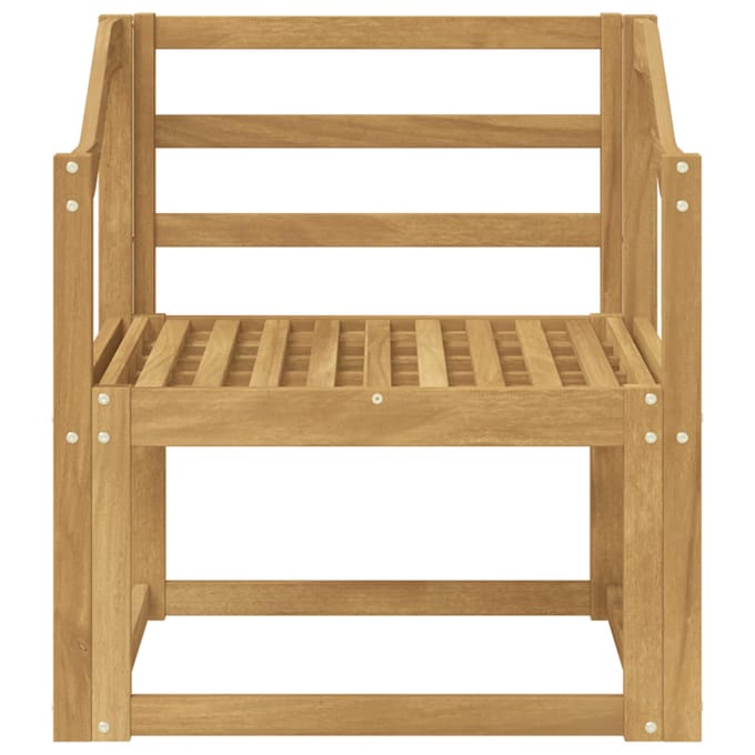 vidaXL - Buiten - bank - set - Massief - Acacia - Hout - Wit