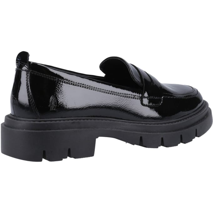 Hush Puppies Reece Leer Vrouwen Zwarte Loafers