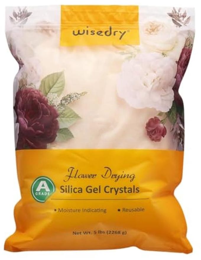 Silicagel voor Bloemen Drogen - 2,2 kg Herbruikbare Droogmiddel met Kleurindicatie