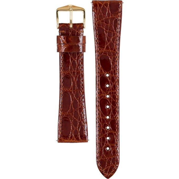 Hirsch 18920870-1-20 Genuine Croco Horlogeband