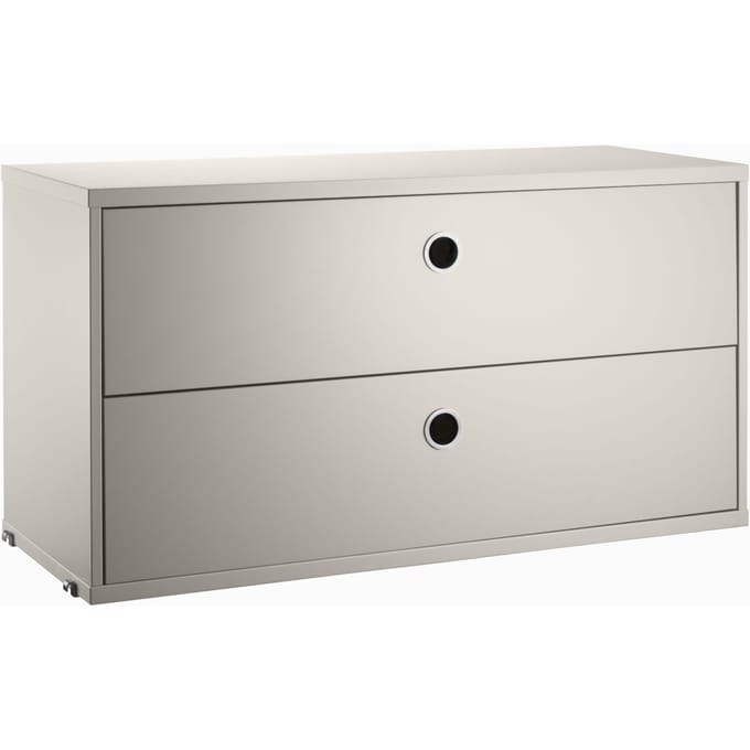 String Furniture - Ladeblok - beige - 78 x 42 x 30 cm