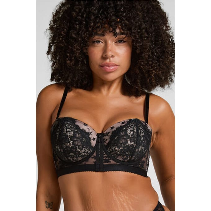 Hunkemöller Voorgevormde longline beugel bh Lou Zwart
