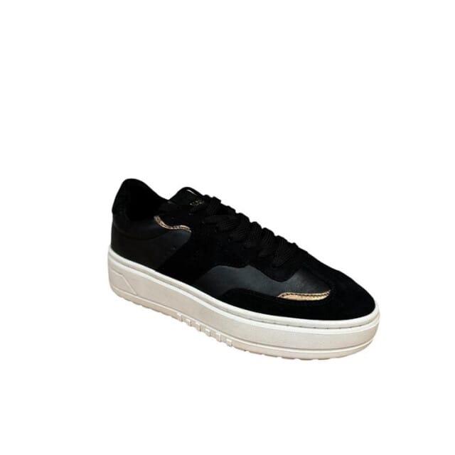 Haboob Anemone Sneakers - Leer - Dames - Zwart - Maat 42