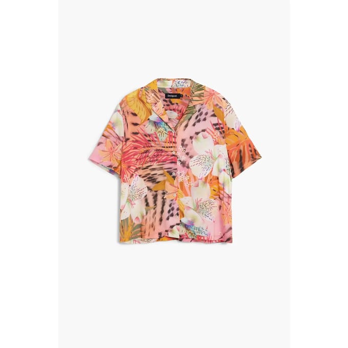 Desigual Oranje Viscose Dames Shirt