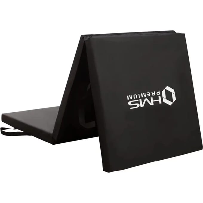 HMS Premium Opvouwbare Fitness Mat - Zwart