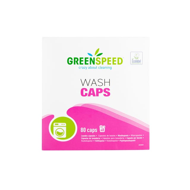 Greenspeed Wash Caps wasmiddel, pak van 80 capsules