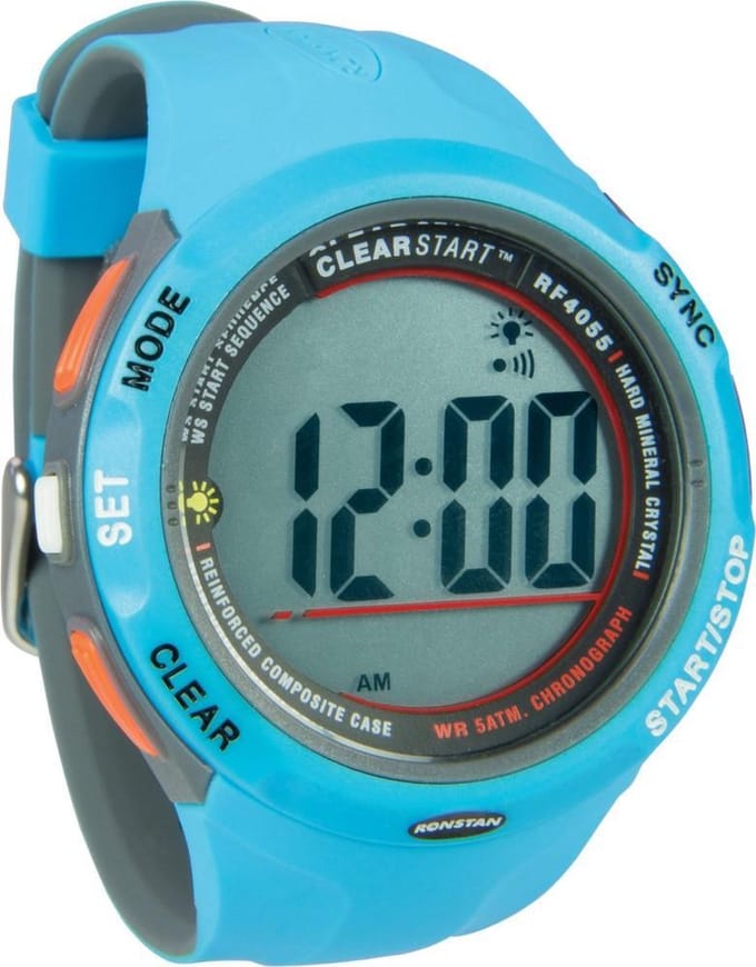 RF4055B Clear StartT zeilhorloge 50 mm, blauw