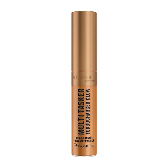 Rimmel Multi Tasker Turbocharged Glow Liquid Illuminator - 008 - It’s Giving Bronze, 10 ml