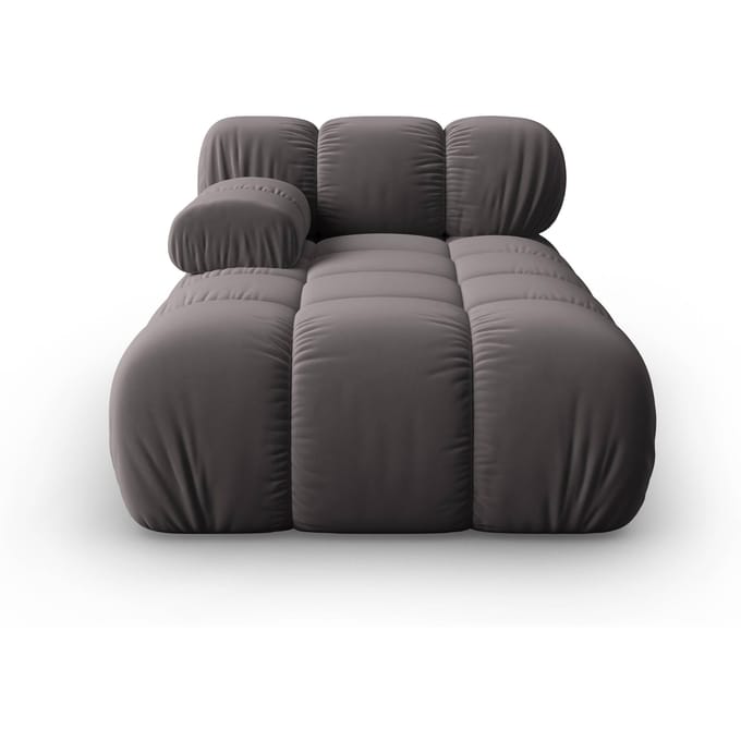 Modulair-chaise longue Tropea links velvet | Milo Casa