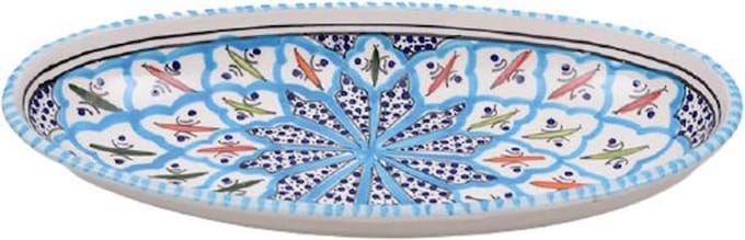 Ovale schaal Turquoise blue fine 30 cm | OS.BC.30 | Dishes & Deco
