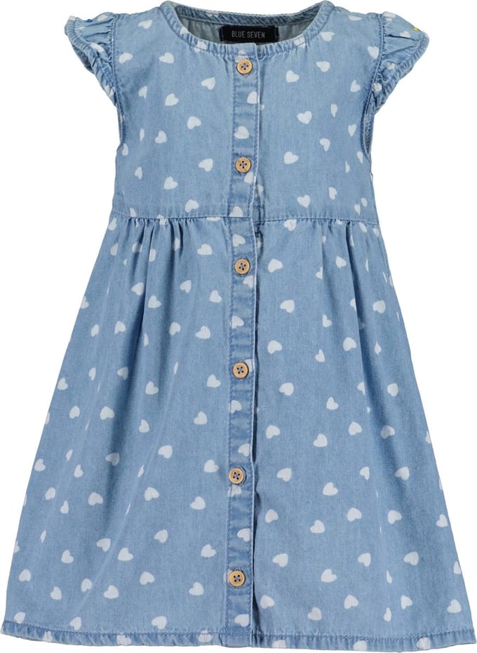 Blue Seven MINI KIDS FESTIVE Meisjes Jurk - blauw - Maat 68
