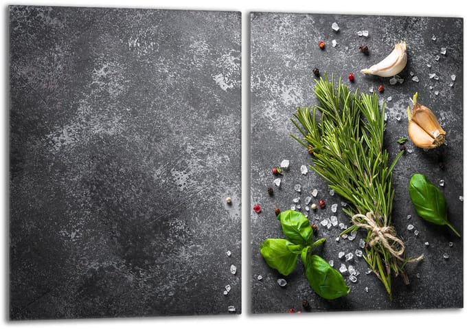TMK ArtDeko - Serie Przyprawy - Glazen Beschermplaat - 40x52 cm - Multifunctioneel