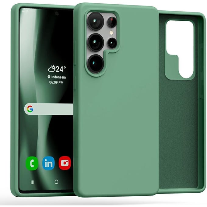 Mercury Silicone - Telefoonhoesje - Groen - Elegant - Beschermend