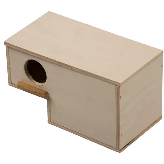 Duvoplus - Vogelhuisje - Vogel - Nestkast Vink Rond Gat 12x10x13cm - 1st
