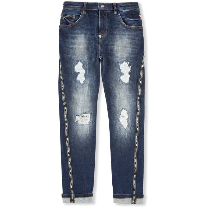 Denim Trousers Skull