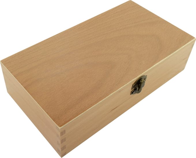 Kangaro tekendoos - 3-vaks - 25 x 14 x 6,5 cm - gelakt