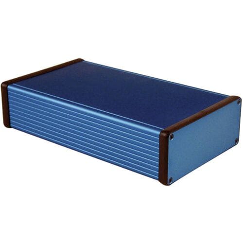Hammond Electronics 1455Q2201BU – Universele behuizing – 220 x 125 x 51.5 mm – Aluminium – Blauw