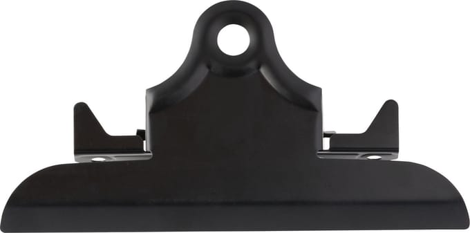 LPC Papierklem Klembordklem - zwart - 145 mm -10 stuks