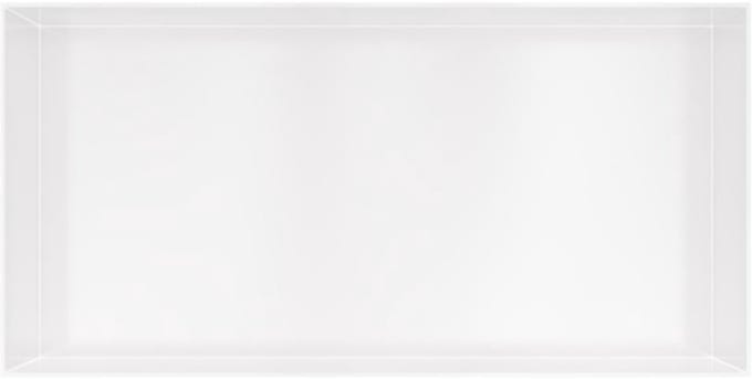 Hotbath &More Inbouwnis - 30 x 60 x 10 cm - Frameless - Mat Wit