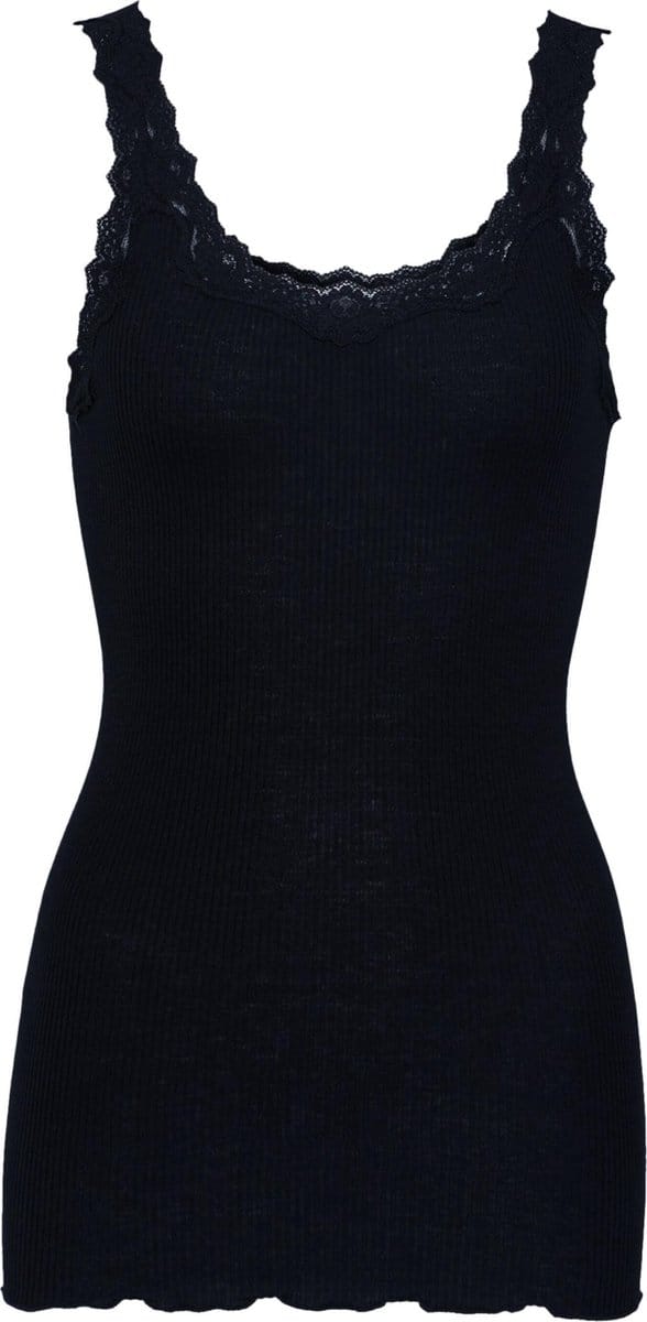 Rosemunde Babette Deep Back Silk Top Dames - Topjes - Zwart - Maat M