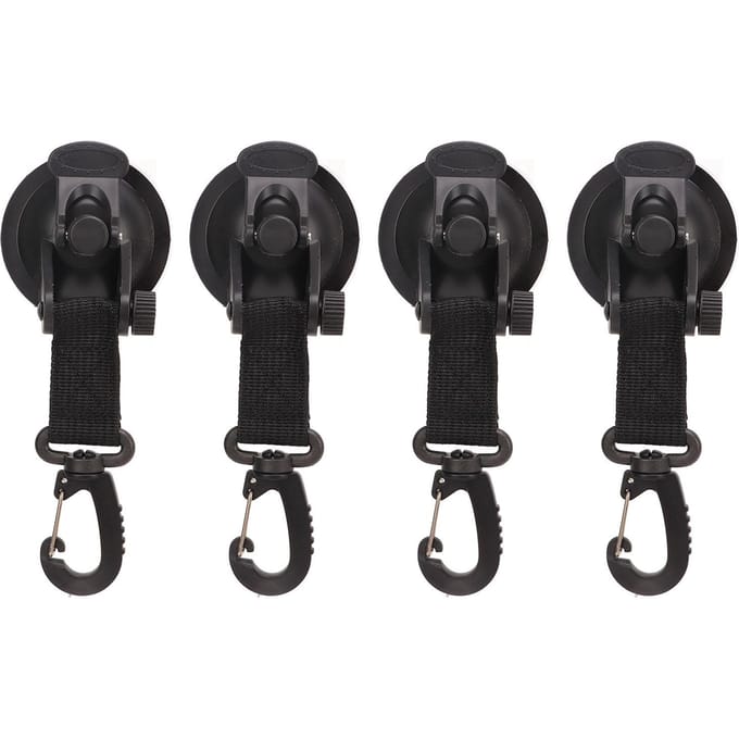 4 Stuks Heavy Duty Zuignappen Anker Hoge Sterkte Draagbaar Sterke Zuignappen met Haken voor