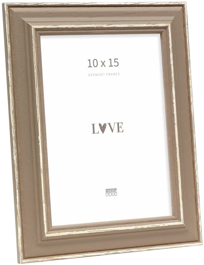 Deknudt Frames fotolijst S221F3 - bruin met naturel accent - 10x15 cm